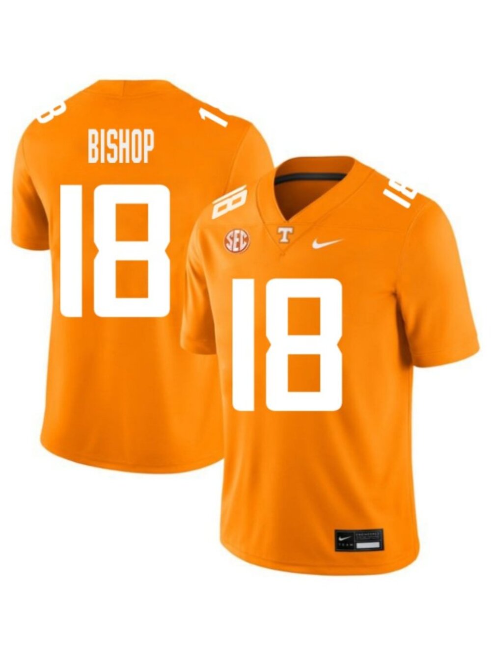 Kids Youths Desean Bishop Orange Stitched Jersey Vapor